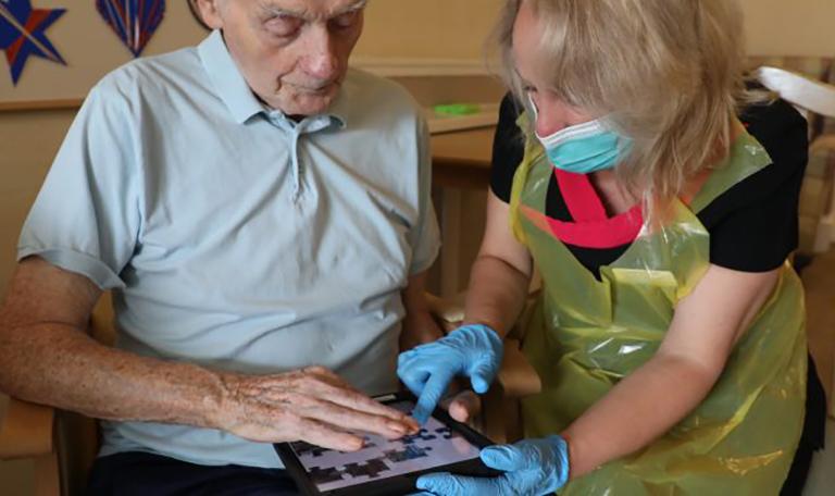 Using an iPad in a care home